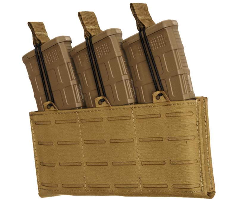 TacShield RZR Triple Rifle Mag Pouch MOLLE Coyote Tan