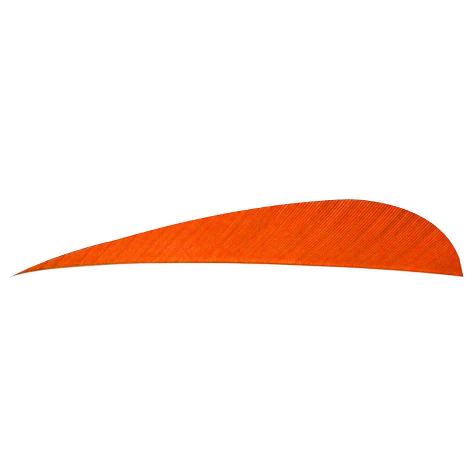 Trueflight 5-Inch Orange LW Parabolic Feathers 100 Count