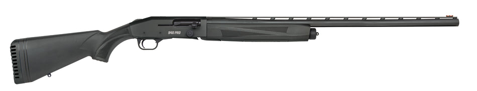 Mossberg 85155 940 Pro Full Size 12 Gauge Semi-Auto 3" 4+1 28" Matte Blued Vent Rib Barrel, Black Anodized Stainless Steel Drilled & Tapped Receiver, Adjustable Black Synthetic Stock, Right Hand