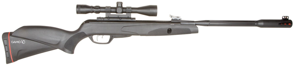 Gamo Whisper Fusion Mach 1 .177 Caliber Gas Piston Air Rifle 33mm Cylinder Black Molded Stock 3-9x40mm