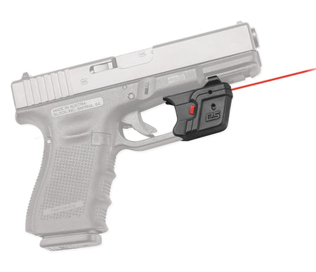 Crimson Trace Accu-Guard Defender Series 620-670nM Red Laser for Glock Gen3/Gen4/Gen5, Trigger Guard Mount, Black Polymer