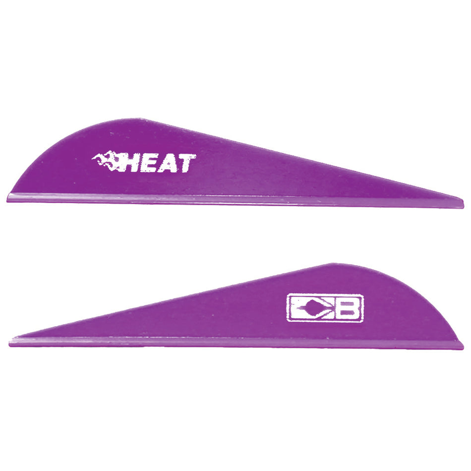 Bohning Heat Purple Hunting Vanes 36-Pack