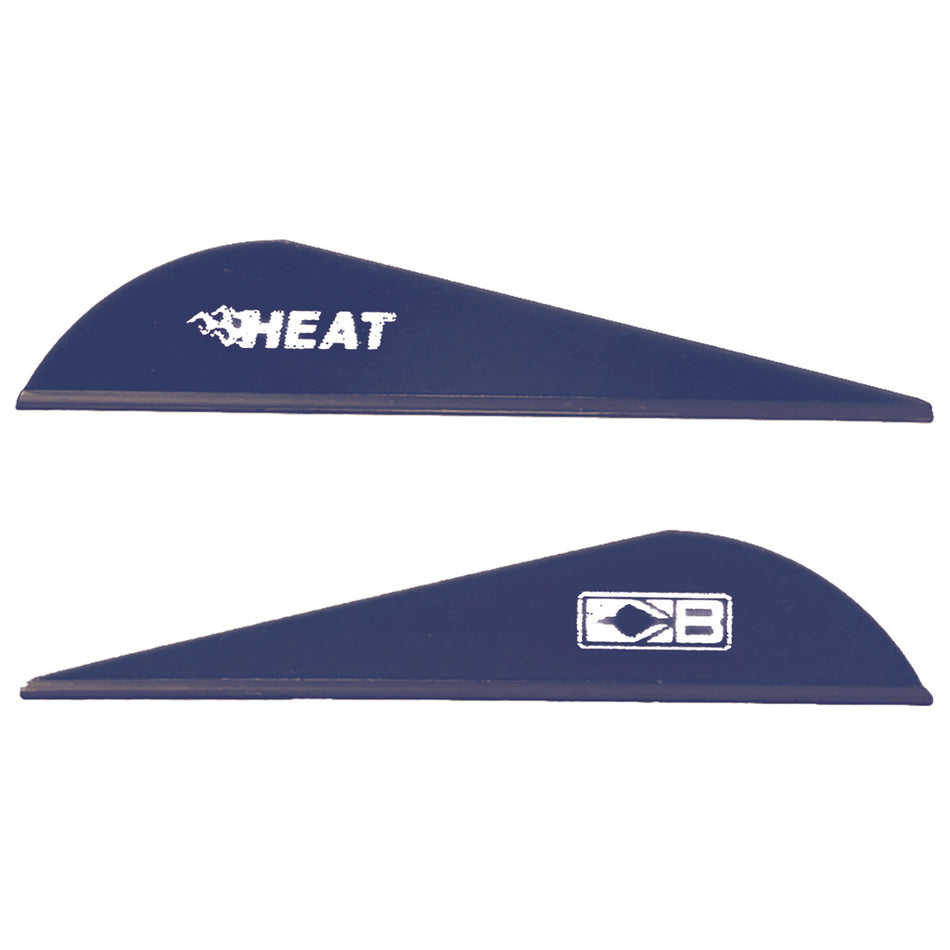 Bohning Heat Blue Hunting Vanes 36-Pack