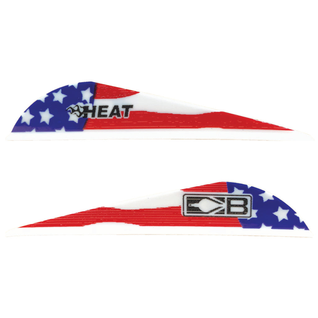 Bohning Heat American Flag Hunting Vanes 36-Pack