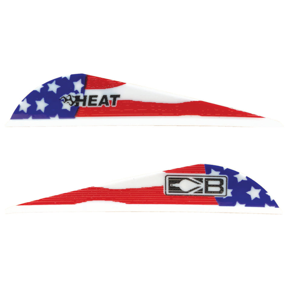 Bohning Heat American Flag Hunting Vanes 36-Pack