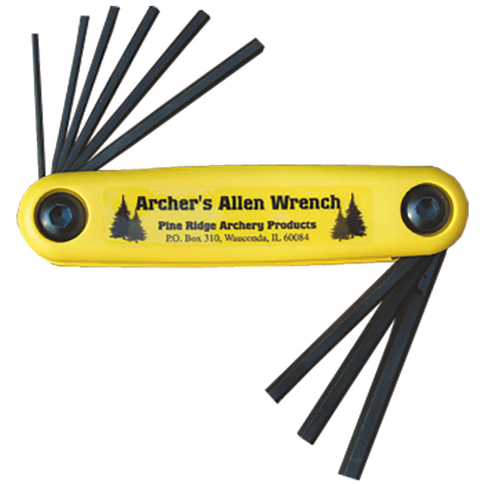 Pine Ridge Archers Allen Wrench Set 9-Piece XL 5/64 to 1/4 in.