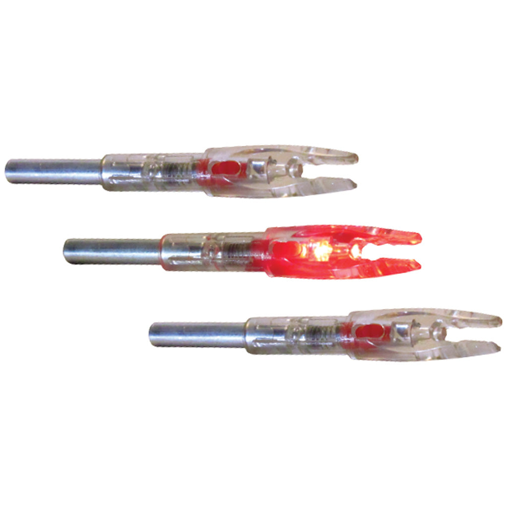 GWS Red Lighted Archery Nocks S Size 3 pk.