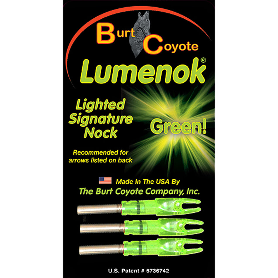 GWS Green Lighted Archery Nocks S Size 3 pk.