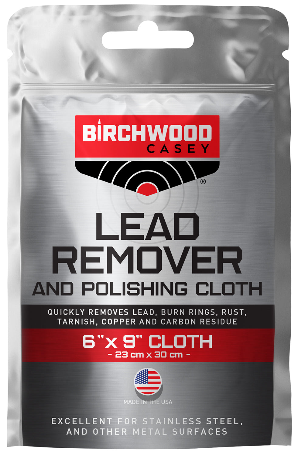 Birchwood Casey Lead and Carbon Remover Polishing Cloth for Guns and Muzzleloaders