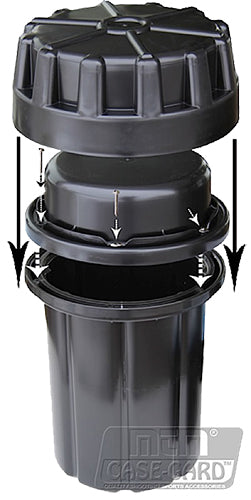MTM Case-Gard SAC Survivor Ammo Can Black Synthetic Multi-Caliber Underground Storage