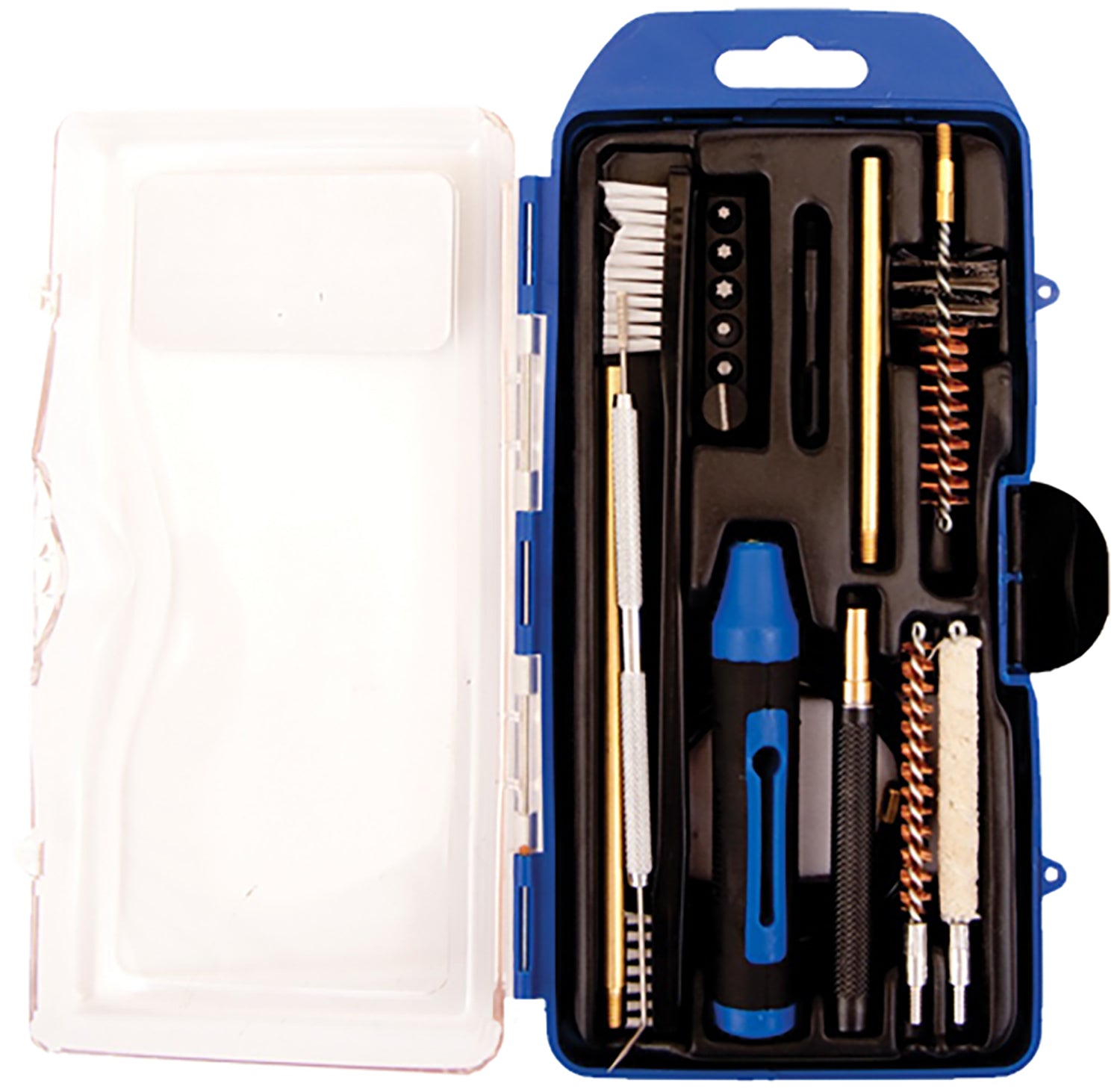 DAC GM223AR 17-Piece AR-15 .223 Caliber GunMaster Rifle Cleaning Kit Black/Blue