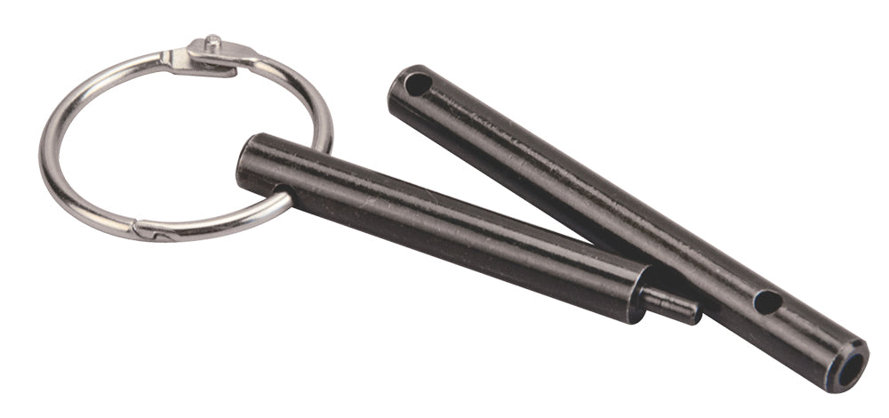Wheeler AR Pivot and Roll Pin Tool with Key Ring, Black Zinc Steel