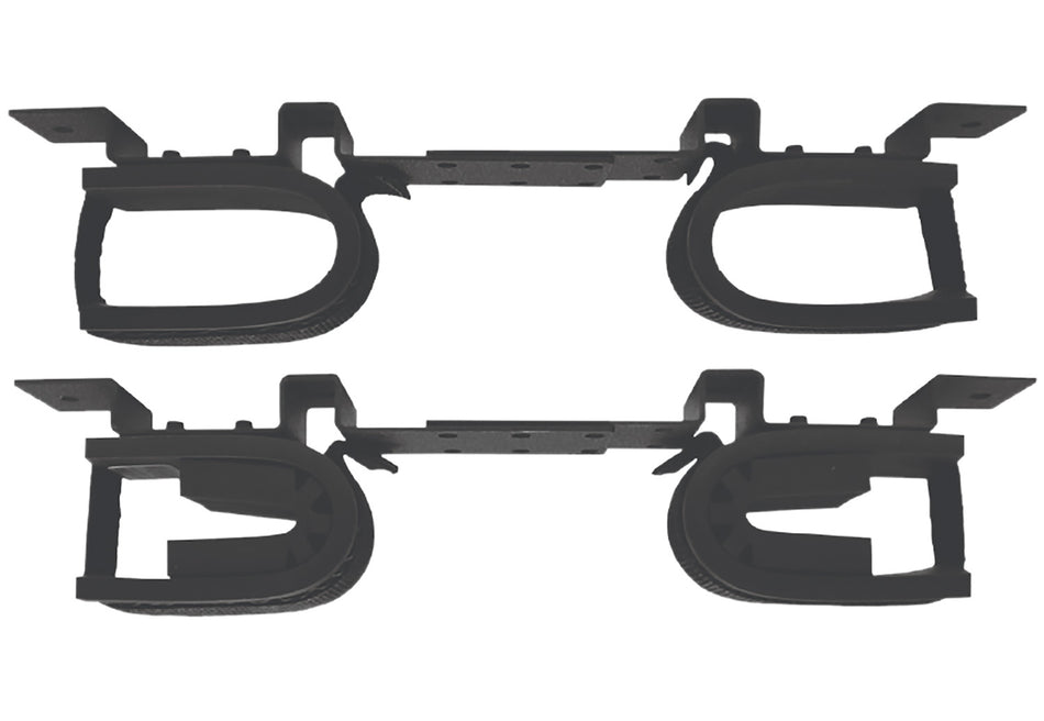 Rugged Gear 10075 Overhead Mount Black Steel Adjustable 2-Gun Rifle/Shotgun Rack