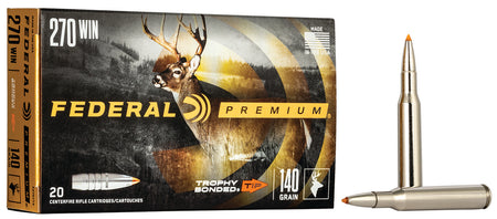 Federal Premium Trophy Bonded Tip 140 Grain .270 Winchester 2950 fps