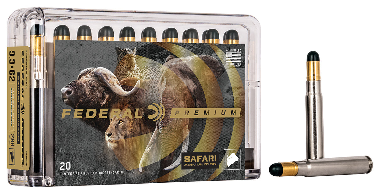 Federal Premium Safari Cape-Shok 9.3x72mmR 286 grain Woodleigh Hydro Solid ammunition