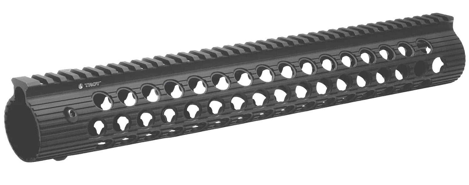 Troy Alpha Rail AR-15/M16 15" Free-Float Handguard Black Anodized Aluminum