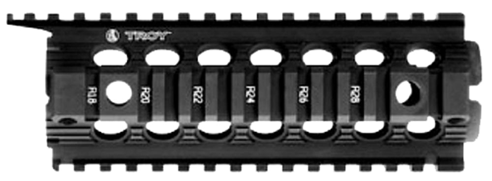 Troy SRAIDIDD7BT00 M16 M4 Drop-In Battle Rail 7" Black Anodized Aluminum