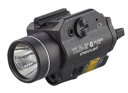 Streamlight TLR-2 G 300 Lumen Gun Light Black Anodized Daylight Visible Green Targeting Laser