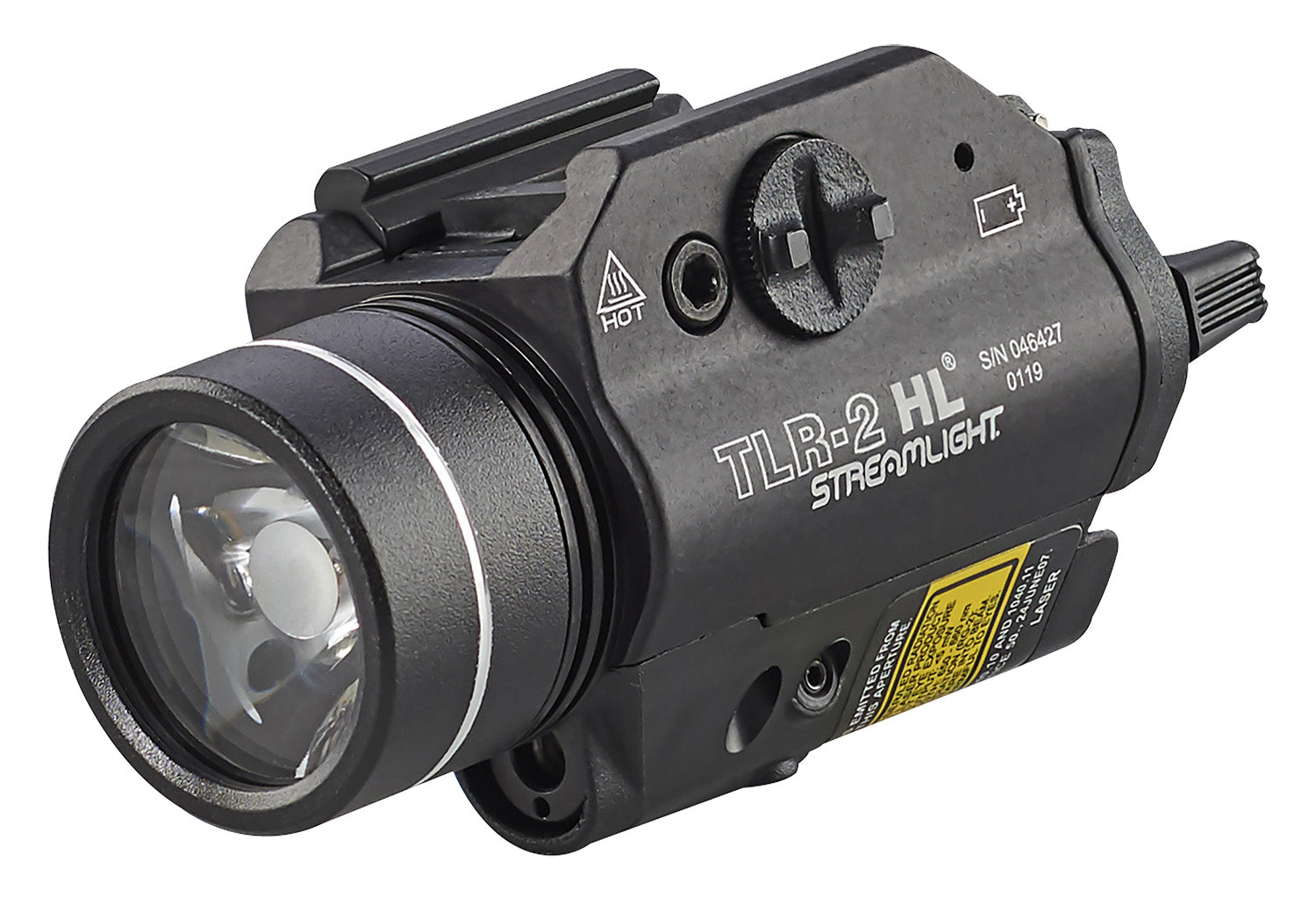 Streamlight TLR-2 HL 1000 Lumen Gun Light Black Anodized Integrated Red Aiming Laser