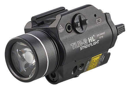 Streamlight TLR-2 HL 1000 Lumen Gun Light Black Anodized Integrated Red Aiming Laser