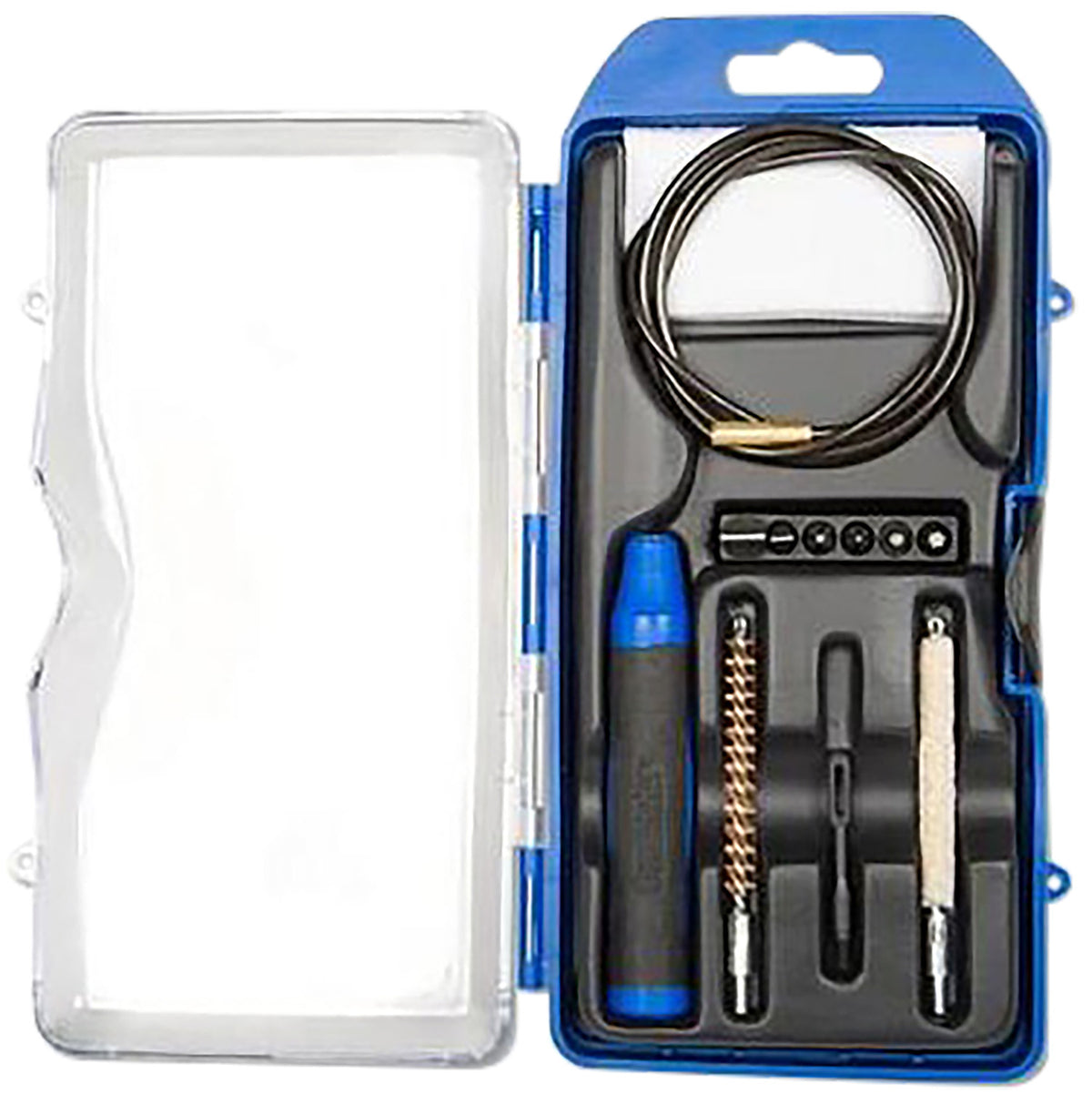 GunMaster DAC 22 Cal Rifle Cleaning Kit, 14 Pieces Black/Blue
