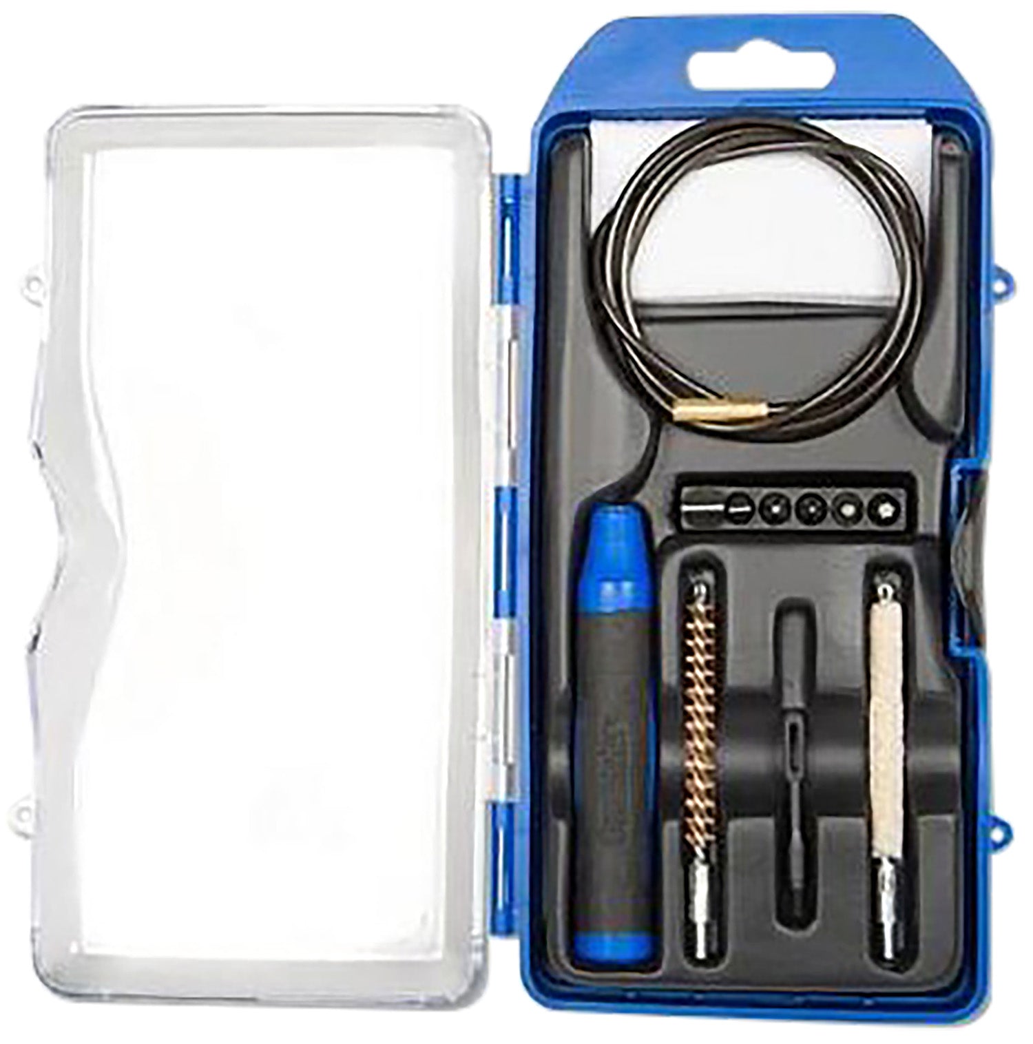 GunMaster DAC 22 Cal Rifle Cleaning Kit, 14 Pieces Black/Blue