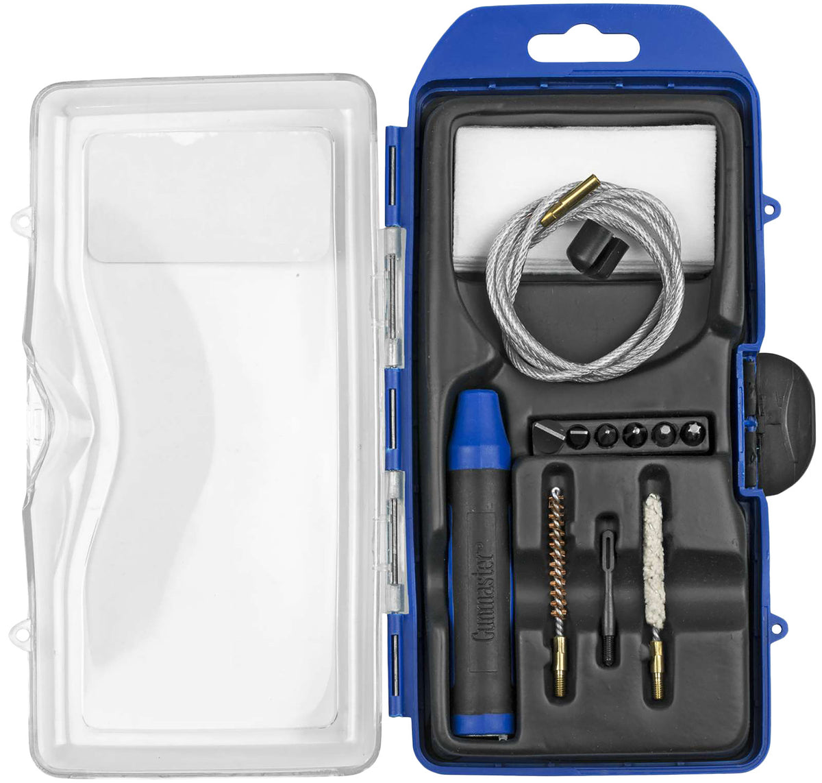 GunMaster DAC 17 Cal Rifle Cleaning Kit, 14 Pieces Black/Blue