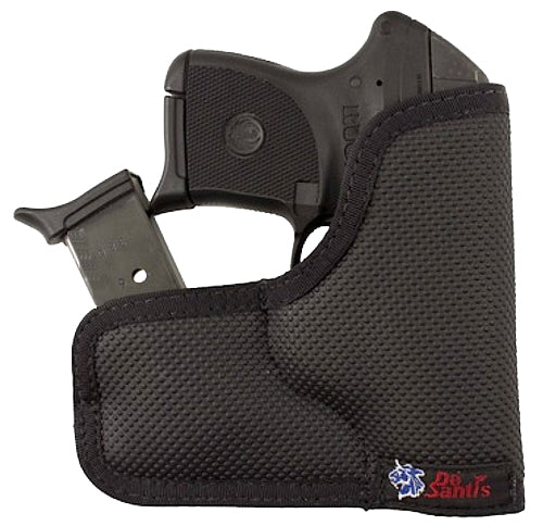 DeSantis Nemesis Ammo Pocket Ambidextrous Holster in Black Rubberized Fabric for Kel-Tec P-3AT/P32