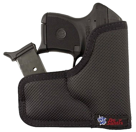 DeSantis Nemesis Ammo Pocket Ambidextrous Holster in Black Rubberized Fabric for Kel-Tec P-3AT/P32