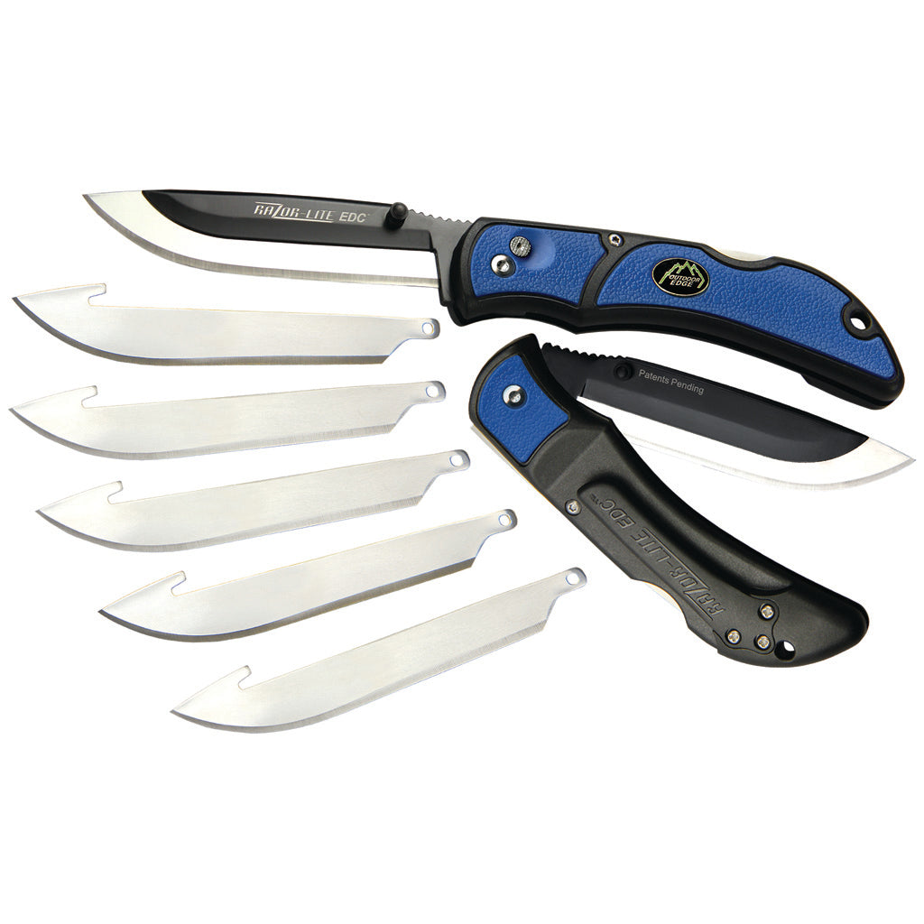 Outdoor Edge Razor-Lite EDC Everyday Carry Knife Blue 3 in.