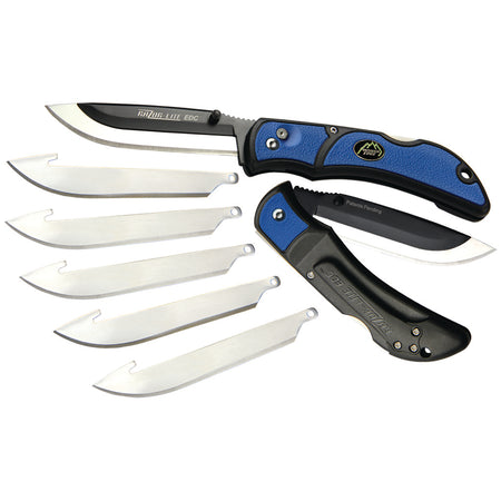 Outdoor Edge Razor-Lite EDC Everyday Carry Knife Blue 3 in.