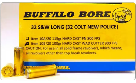 Buffalo Bore Anti-Personnel .45 Long Colt 225 grain Hard Cast Wadcutter ammunition
