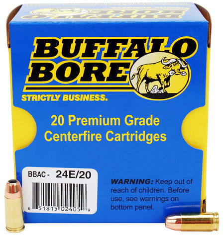 Buffalo Bore Personal Defense +P 9mm Luger / Parabellum 124 grain Jacketed Hollow Point ammunition