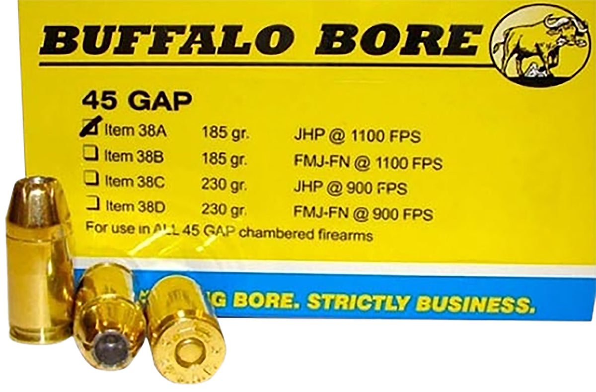 Buffalo Bore Personal Defense .45 Long Colt 185 grain Jacketed Hollow Point ammunition