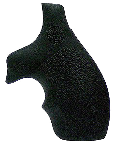 Hogue 61000 Bantam Style Black Rubber Grip with Finger Groove fits S&W J Frame Round Butt