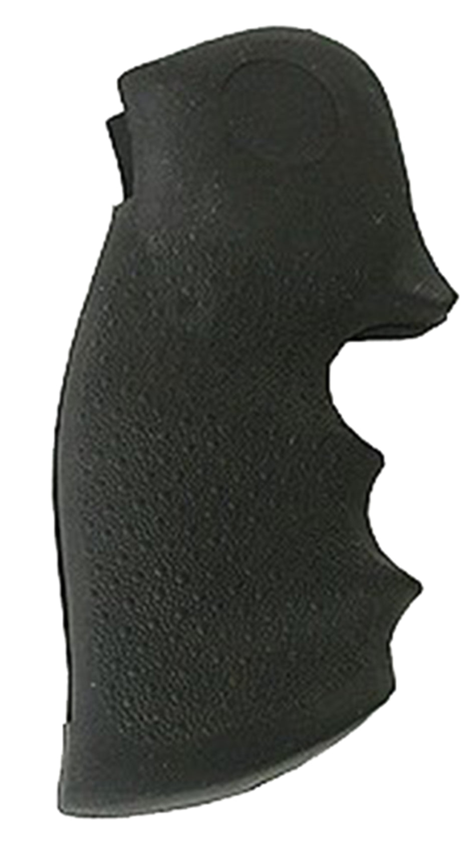 Hogue 46000 OverMolded Monogrip Black Rubber Finger Grooves fits Colt Python