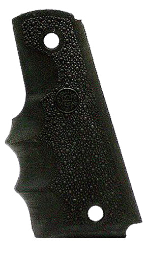 Hogue 45000 OverMolded Cobblestone Grip Black Rubber Finger Grooves fits 1911 Government