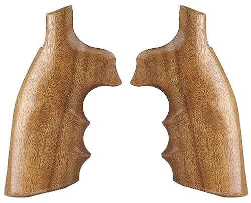 Hogue 10200 Brown Goncalo Alves Hardwood Handgun Grip for S&W K L Frame Square Butt