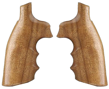 Hogue 10200 Brown Goncalo Alves Hardwood Handgun Grip for S&W K L Frame Square Butt