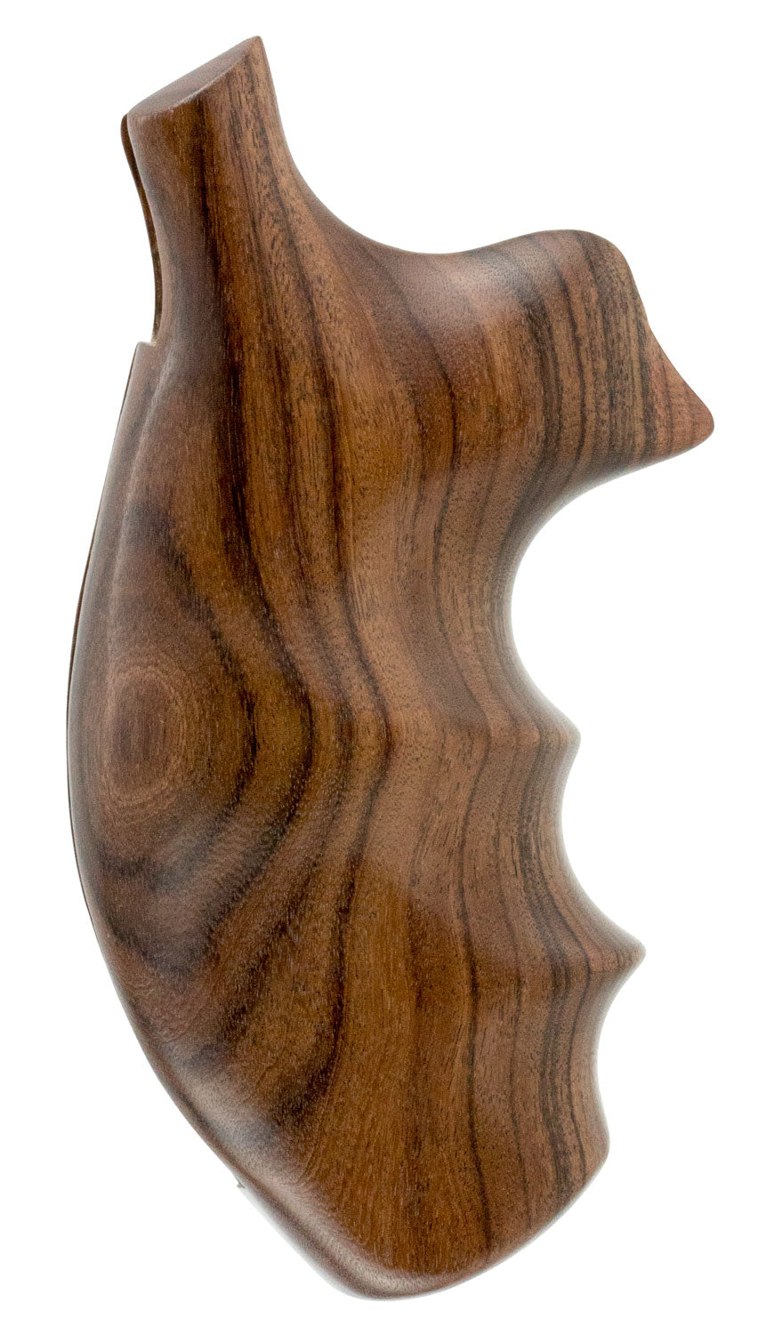 Hogue 19300 Brown Pau Ferro Hardwood Handgun Grip for S&W K L Frame Round Butt