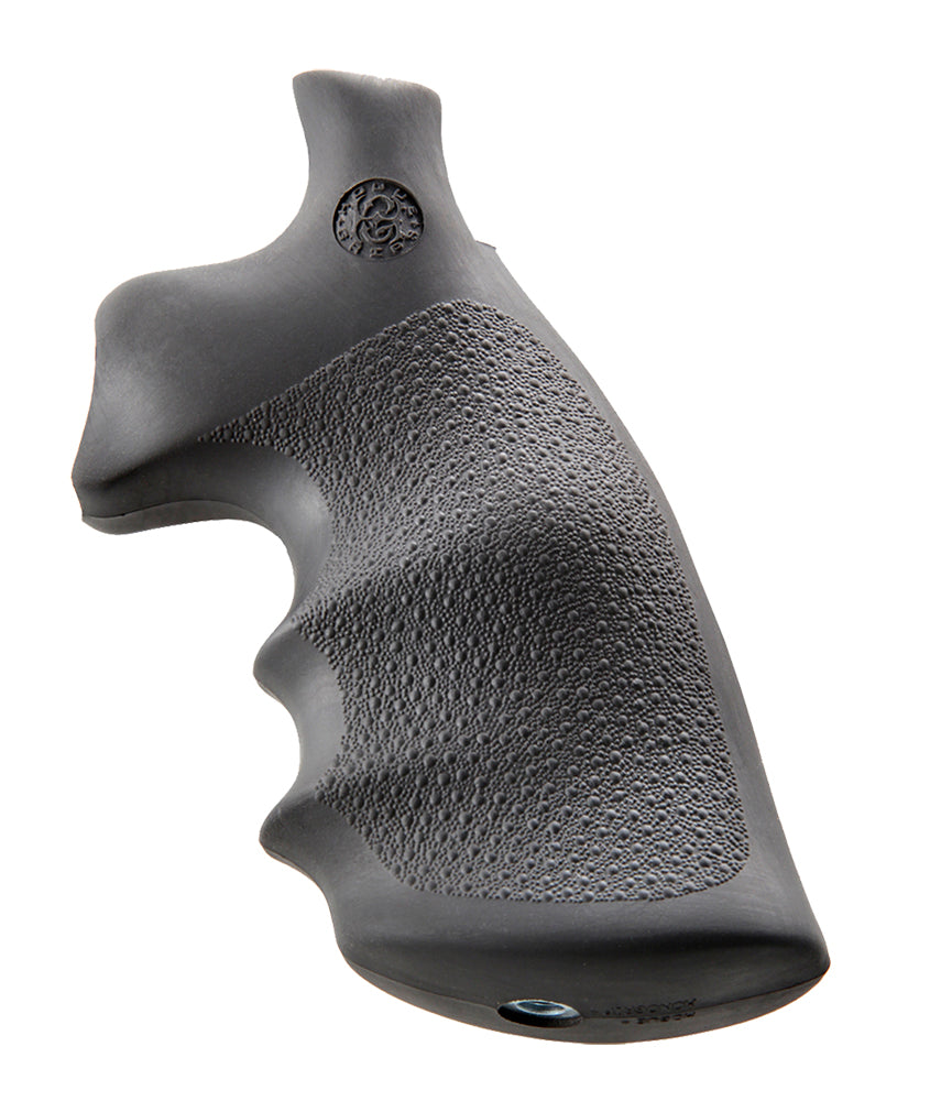 Hogue 19002 S&W K L Frame Round Butt Conversion Monogrip Black Rubber Finger Grooves