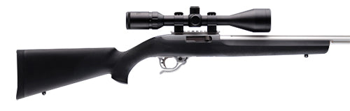 Hogue 22000 OverMolded Rifle Stock Black Aluminum Pillar Bedded – Ruger 10/22 Standard
