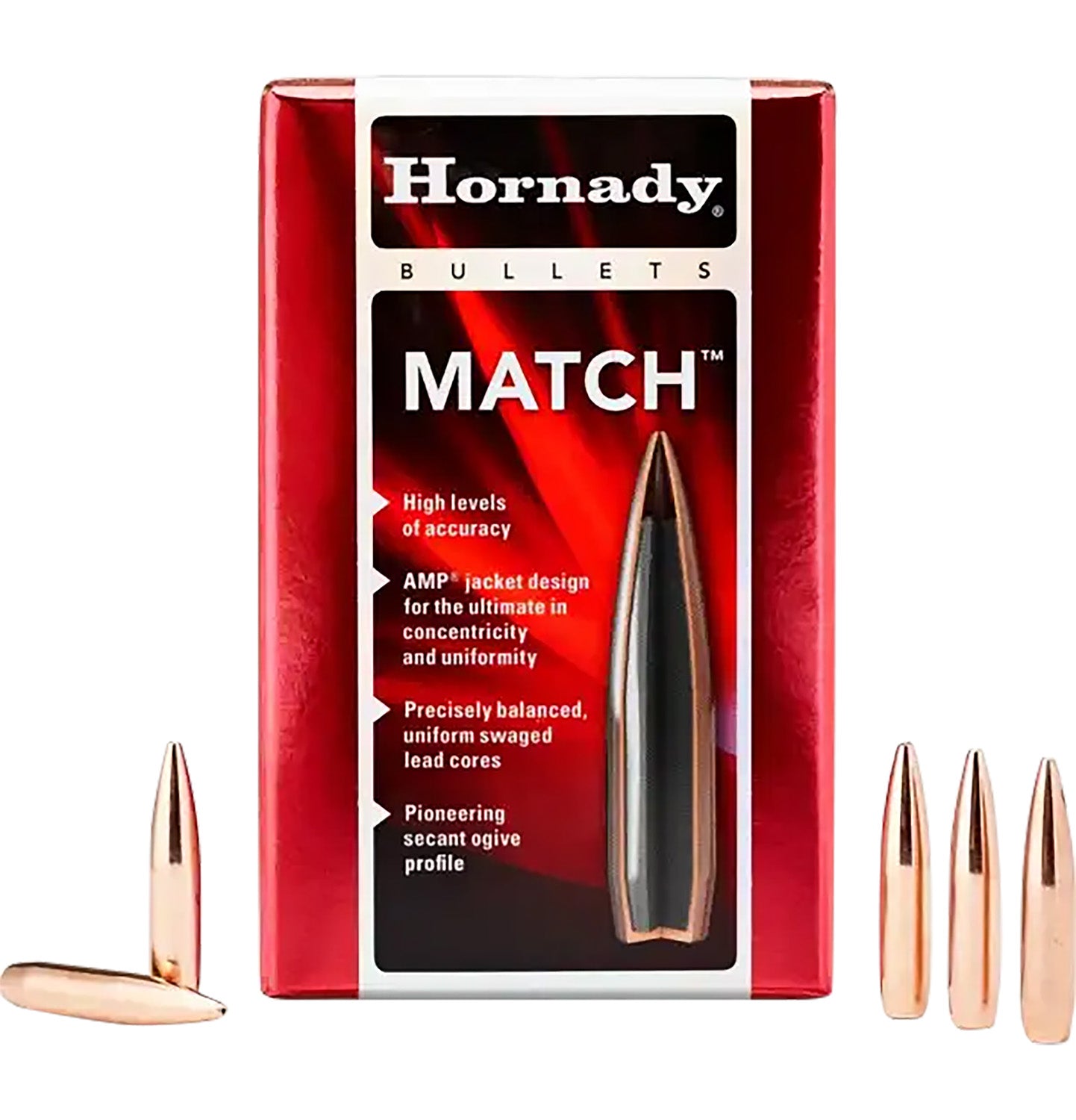 Hornady Match 22 Cal .224 53gr Hollow Point Bullets 100/Box