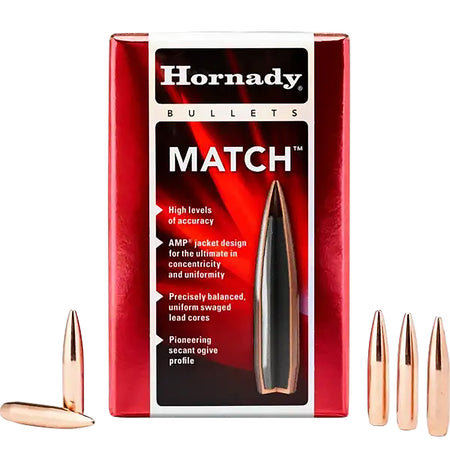 Hornady Match 22 Cal .224 68gr Hollow Point Boat Tail Bullets 100/Box