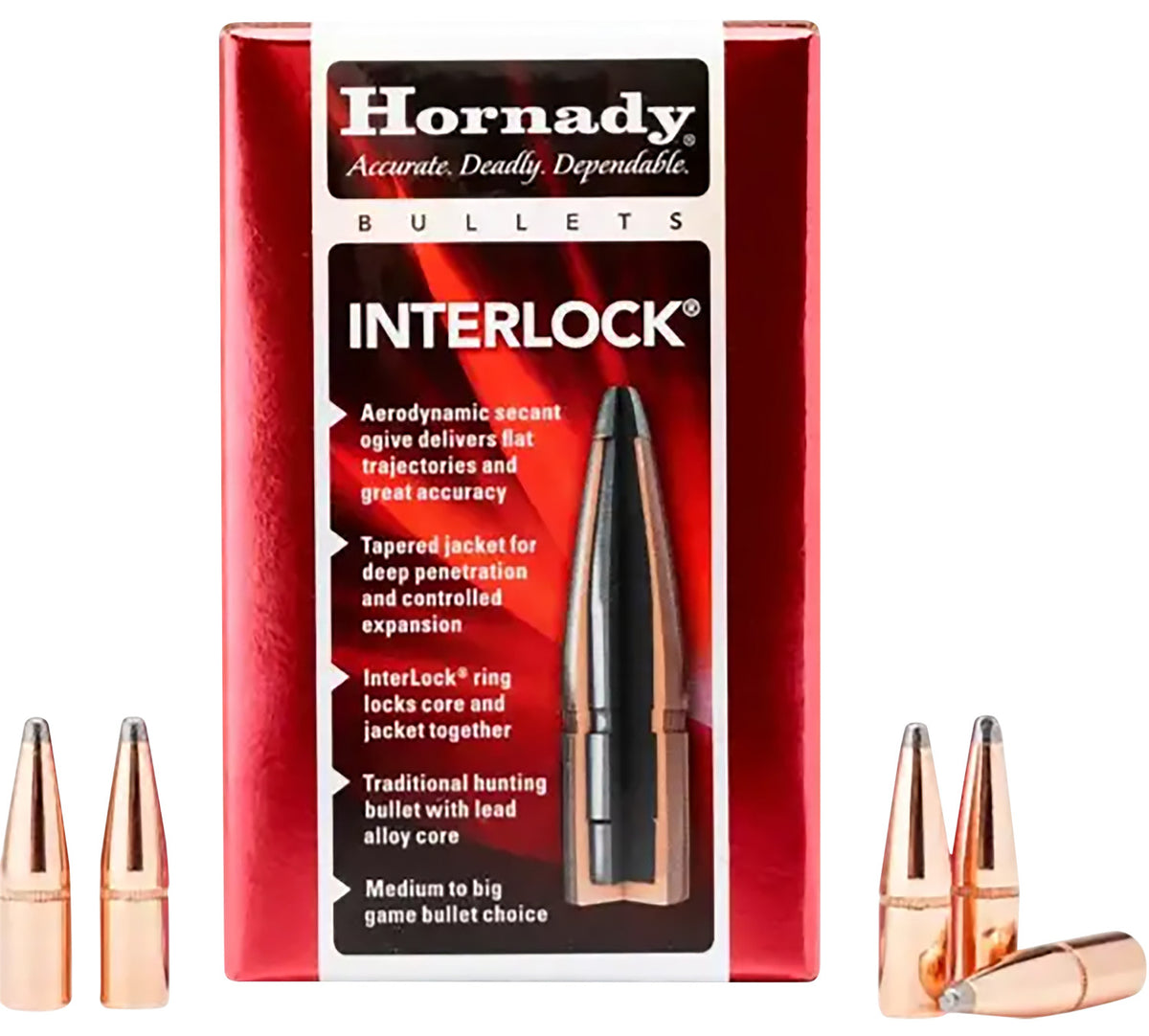 Hornady InterLock 8mm .323 150 gr Soft Point Bullets 100/Box