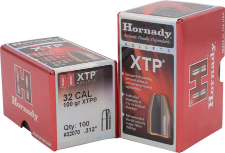 Hornady XTP 32 Cal .312 100 gr Hollow Point Bullets 100/Box