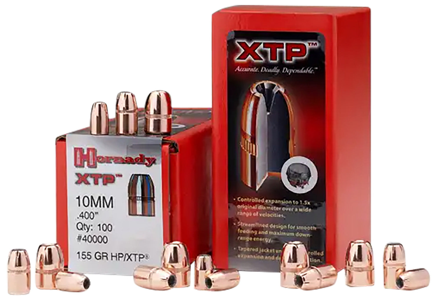 Hornady XTP 44 Cal .430 180 gr Hollow Point Reloading Bullets 100/Box