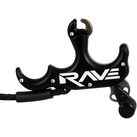 Tru Ball Rave Archery Release 3 Finger Black Handle