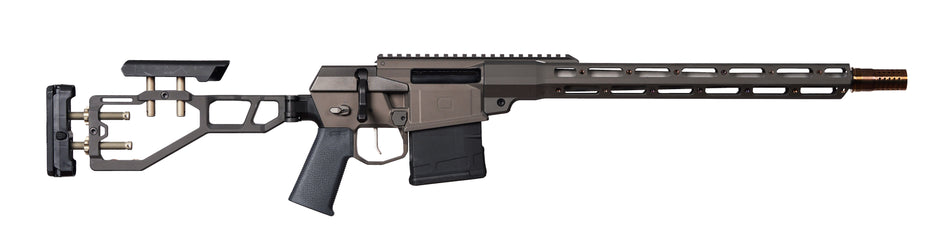 Q LLC FIX8616INRIFLEBLK The Fix 8.6 Blackout 10+1 16" Tapered Threaded Barrel, Gray, Fully Adj. Folding Stock, Magpul K Grip, 15" Q-Sert Handgaurd, AR-10/SR-25 Mag, Cherry Bomb Brake, Ambi Controls
