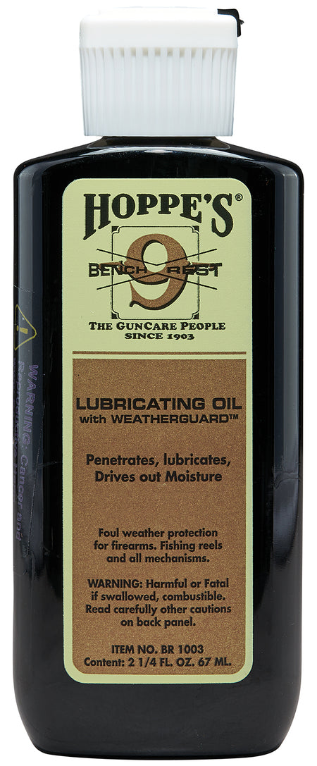 Hoppe's Bench Rest No. 9 Firearm Lubricating Oil 2.25 oz 10 Pack